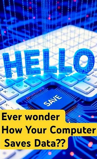 Ever Wonder How Your Computer Saves Data? | From RAM to SSD in 1 Minute! #datacenter #cybersecurity
