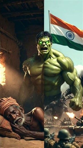 बॉर्डर पर मौत, घर में आंसू 😢 | INDIAN HULK की सबसे बड़ी लड़ाई Part-3 💪🔥 #hulk #shorts #cartoon