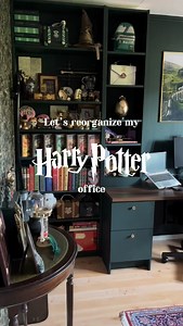 Let’s reorganize my Harry Potter office 🐍 #harrypotter #harrypotterfan | Adventuresofwander
