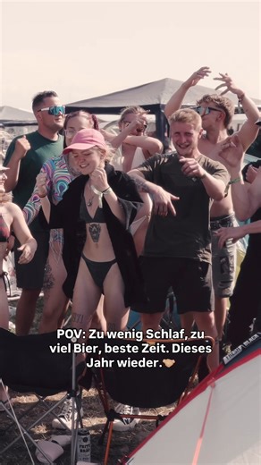 Aufstehen, Musik an, Bierchen in die Hand & der Festivaltag kann beginnen! Wer fühlt‘s?🤝🏼🍻 #ikarusfestival2026 #campinglife #techno #goodlife