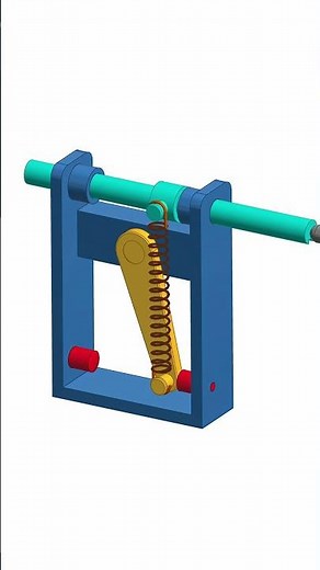 Spring Toggle Mechanism Explained Quick and Firm Lever Action System #mechanic #technology