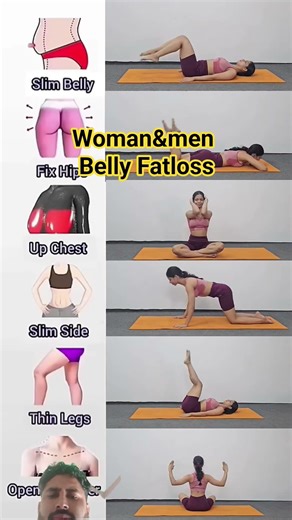 woman full body belly fatloss #homeworkout #shortsfeed #shorts #bellyfat #abs