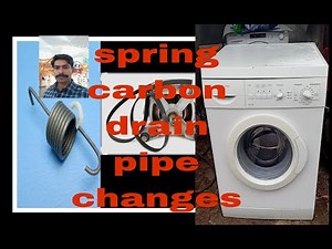 Bosch washing machine Spring Suspension and Drain Pipe Replacement and carbon change
