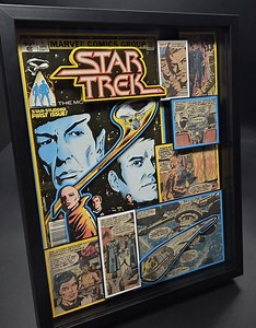 Star Trek Comic Book Shadow Box Art: 3D Sci-fi Collectible - Etsy