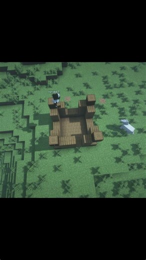 Simple house building in Minecraft