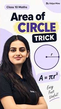 Area of a Circle with this quick and easy maths trick!