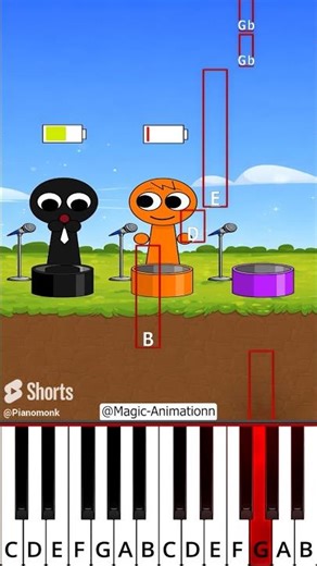 NEW SING Energy Challenge: Jevin and Durple Help Oren (@Magic-Animationn) - Octave Piano Tutorial