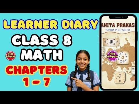 Learner's Diary Class 8 Maths | Chapter 1 to 7 #learnerdiary #helloadhyapak #ganitaprakash