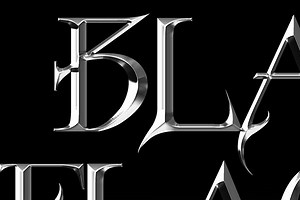 Metallic Chrome Text Effect Vol.1 Download PSD | Hyperpix