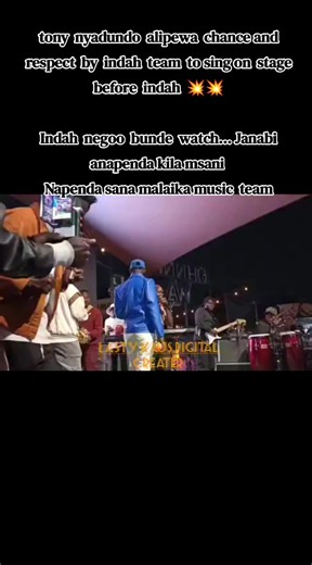 Tony Nyadundo live performance with Prince Indah - Alipewa Chance to Sing