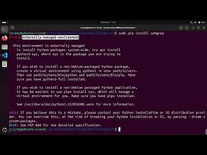 Solving "Error: Externally Managed Environment" When Installing Python Packages | Quick Fix Guide