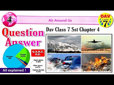 🌤Air Around Us | Dav Class 7 Sst Chapter 4 Question Answer | Dav Public School | We and Our World
