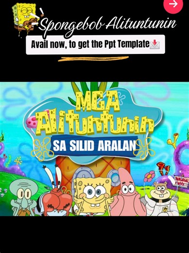 SpongeBob Classroom Rules in Tagalog