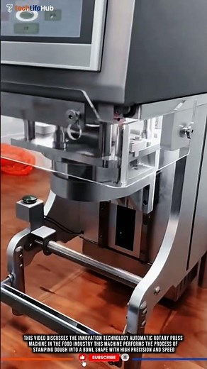 Innovation Technology Automatic Rotary Press Machine: Bowl-Shaped Dough Forming. #tech