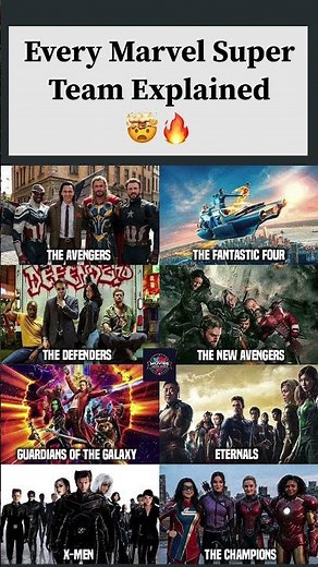 All Marvel Teams You Need To Know 😳 #Marvel #MCU #Shorts