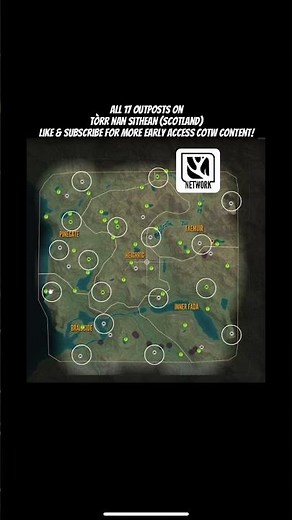 All 17 Outpost Locations On Tòrr nan Sithean (Scotland) TheHunter Call Of The Wild Early Access