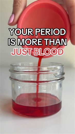 Period flow is a mixture of several components 🩸 #menstrualcycle #periods #periodeducation