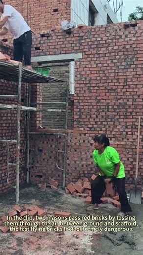 Risky Brick Tossing Construction Hack: Hidden Safety Dangers For Mason Workers
