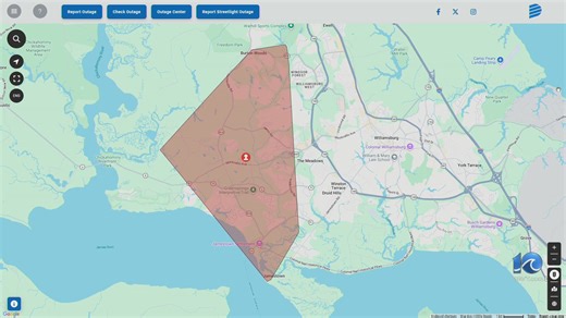 Power outage in James City County affects nearly 5,000 customers