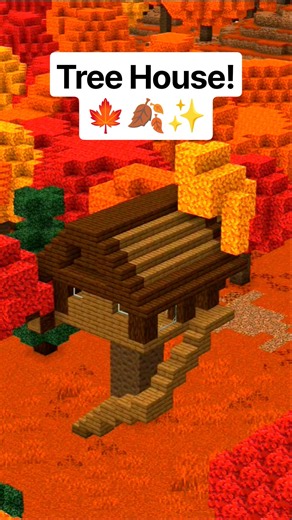 A Tree House in the new Biome!!🍁🍂✨