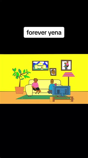 Animated Characters Discuss Relationships in Living Room