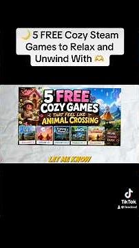 🌙 5 FREE Cozy Steam Games to Relax and Unwind With #Cozy #FreeSteamGames #RelaxingGames #shorts