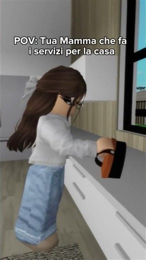 POV: Your mom doing housework🏡🧹🤣 #memes #brookhaven