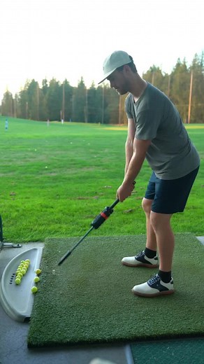 Please, please.....warm up before you swing. Don't throw out your back thinking you're back in your younger years! -- More on the One Club: The One Club trainer is a golf swing aid designed to provide you instant feedback on your swing and identify where you are leaving speed and power behind. It will help you adjust your swing so you are making better contact with the ball and channeling your power where you need to most. Add yards to your drives, hit more fairways and reduce your strokes is ju