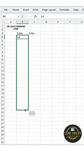 How to Add Serial Numbers with Superscript in Excel | Automatic Superscript Tricks💯🚀 #fblifestyle #Microsoft #short #exel #explore | DK TECH Computer GYAN