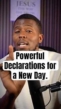 Declarations for New Day.#new #faith #word #motivation #inspiration #christian #morning