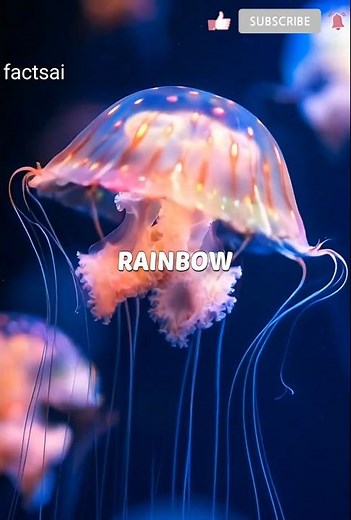 Rainbow Jellyfish: Nature’s Light Show! 🌈✨