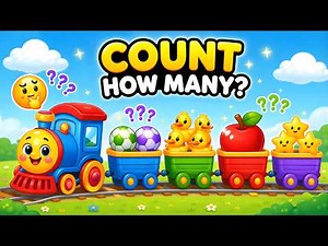 How Many Objects? 🤔🚂 | Count to 10 for Kids (Fun Counting Game)