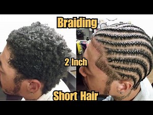 Cornrows and Edge up On 2 Inch Hair