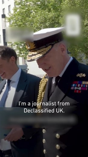 UK’s chief of defence staff, Tony Radakin, avoided questions from Declassified UK’s Phil Miller about the Royal Air Force’s surveillance flights over Gaza and sharing intelligence with Israel | Middle East Eye