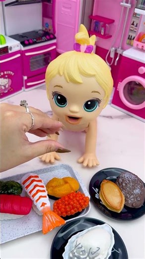 Doll Eating Time | Relaxing Toy Unboxing & ASMR #shorts