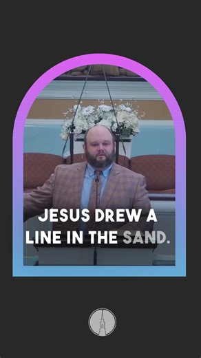 "There's not many ways to God. There's only one." Powerful reminder that Jesus didn't come to be one option among many—He came as THE way, THE truth, and THE life. His message of exclusive salvation divides humanity, not because He wants division, but because truth by nature separates. Which side of Christ's line in the sand are you standing on today? | Chilhowie Baptist Church