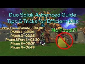 RS3 Duo Solak Advanced Efficiency Guide - Tips n Tricks