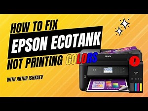 Fixing Epson EcoTank printer that's not printing all colors + Replacing the ink maintenance box