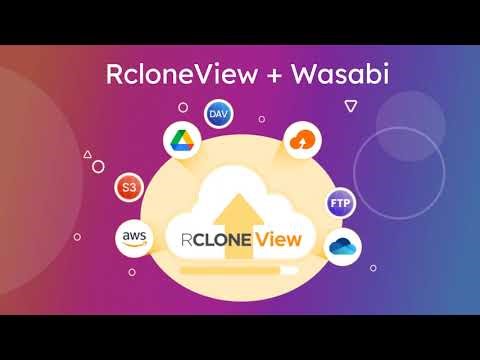 RcloneView and Wasabi Demo
