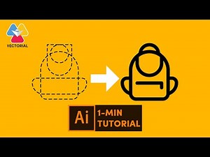 Backpack tutorial in Adobe Illustrator - 1 minute tutorial for beginner
