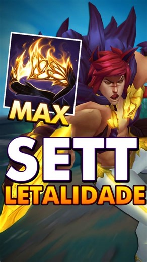SETT FULL LETALIDADE FUNCIONA ? #leagueoflegends #lolbr #leagueoflegendswildrift #settlol