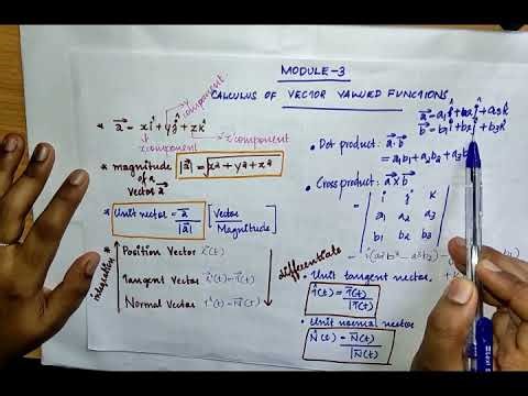 Module 3 | Calculus of vector valued functions