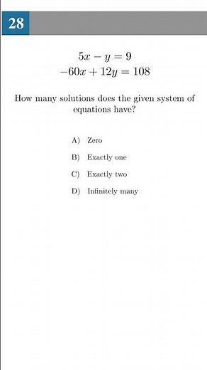 SAT Math Question #28 March 2021 ‪@MathUpside‬