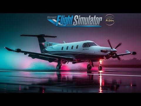 From Cockpit View: Pilatus PC-12 Night Flight OKC to Dallas Scenery #PilatusPC12 #NightFlight