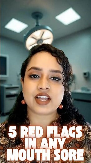 When should you worry about any mouth sore? | 5 Red Flags in a Mouth Sore #mouthcancer