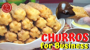 57K views · 692 reactions | Churros for Business| Mix N Cook Hi! Today, we're going to make another detailed video tutorial for a crunchy on the outside but soft on the inside fried snack that is popular in many countries. Our Homemade Churros is a sweet yummy recipe that you can offer for your food business. Let's start! Note: For the complete ingredients including full costing and possible profit, refer to the end of the video. | Mix N Cook | Facebook