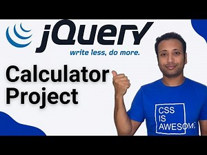 jQuery bangla tutorial 9 : calculator project using HTML, CSS, jQuery