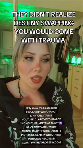 THEY DIDN'T REALIZE DESTINY SWAPPING YOU WOULD COME WITH TRAUMA #tarot #tarotreading #shorts