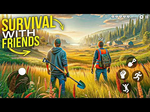 ⛏25 Best Multiplayer Survival Games for ANDROID & IOS 2024 | ONLINE SURVIVAL Games With FRIENDS