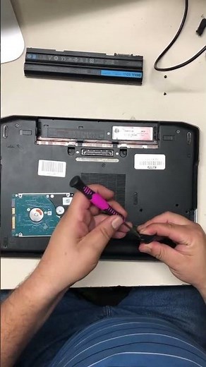 Upgrading a Dell laptop's hard drive to an SSD